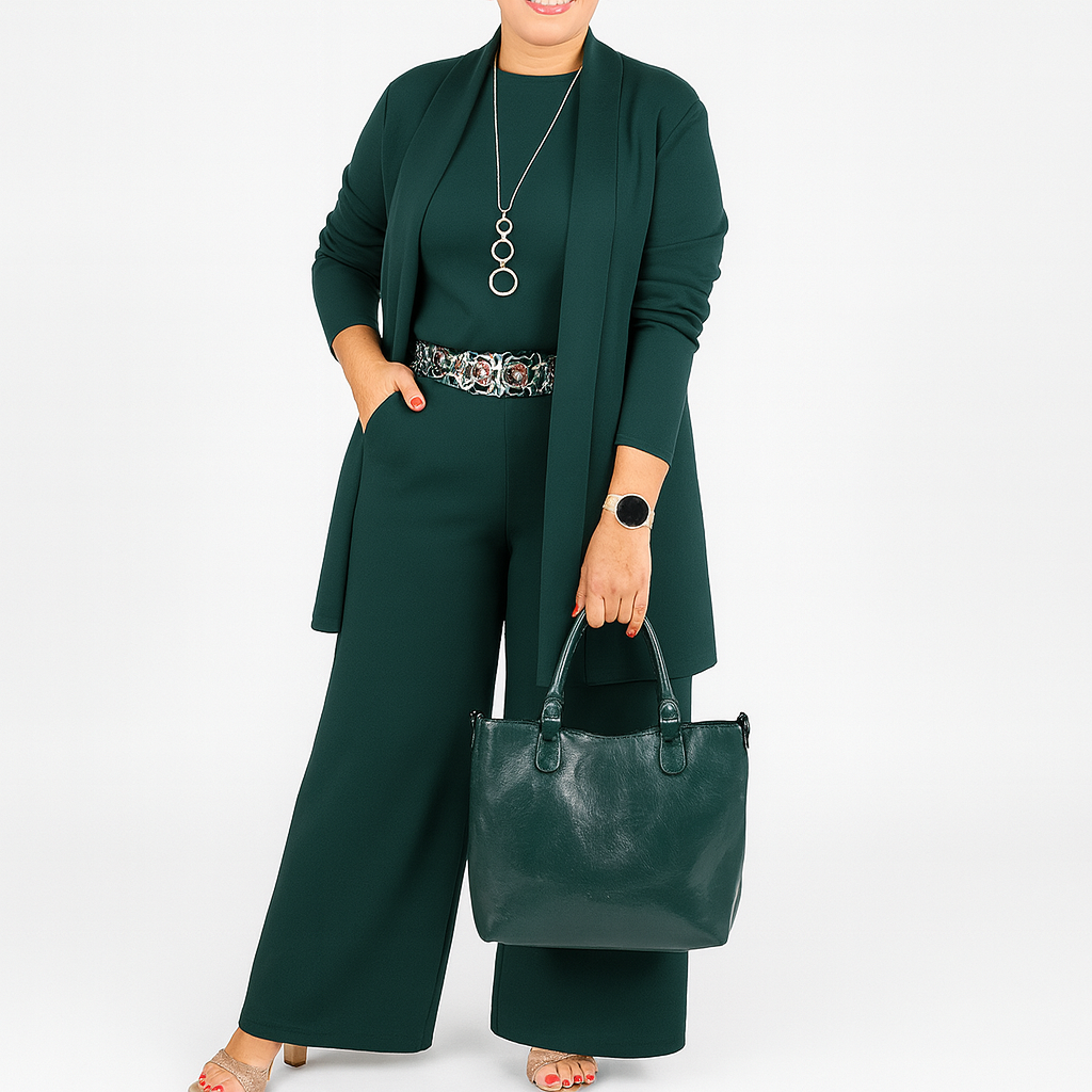 Cliona – Elegant Three-Piece Stretch Set